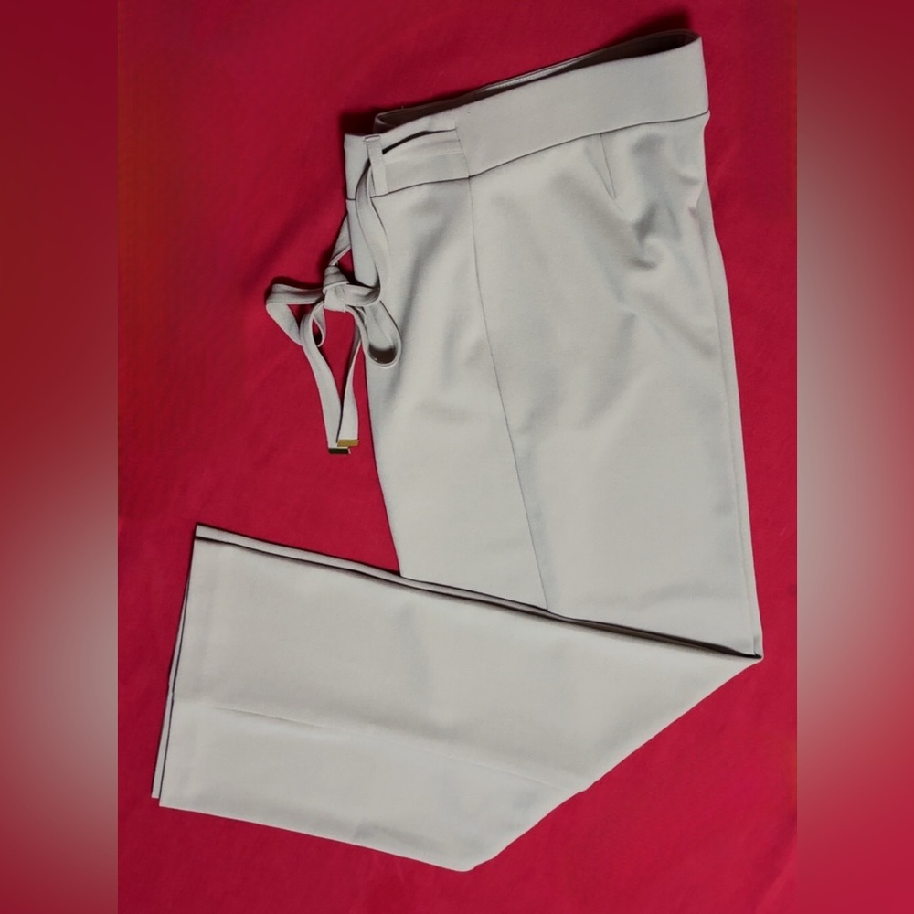 Elegant Cream Wide Leg Pants